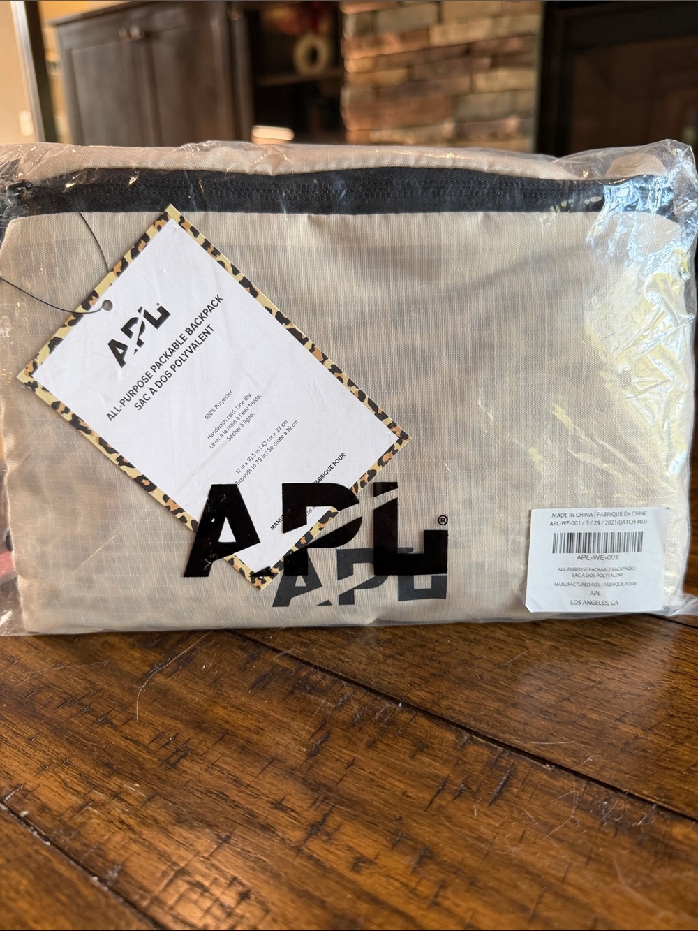 APL Packable All-Purpose Backpack in leopard print
